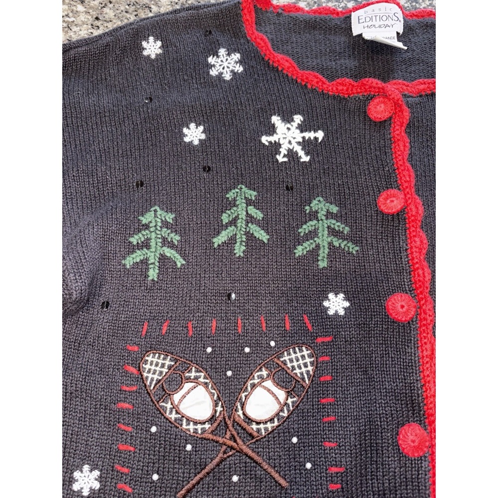 Vintage Basic Editions Black And Red Holiday Card… - image 4